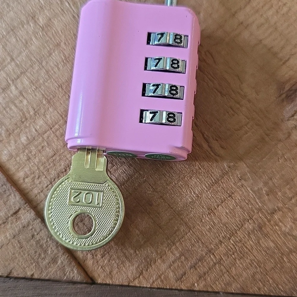 Pink Combination Lock - Picture 2 of 5